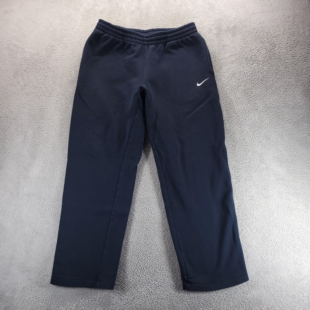 Nike Sweatpants Mens L Blue Athletic Dept Fleece Straight Elastic Waist Pockets
